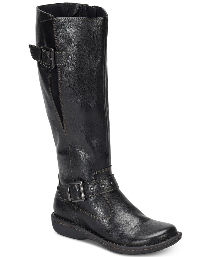 Botas femininas BOC Austin com bico fechado e cano alto, tamanho 9, marrom
