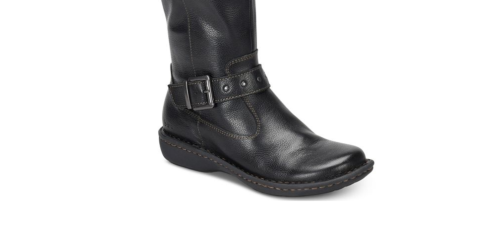 Botas femininas BOC Austin com bico fechado e cano alto, tamanho 9, marrom