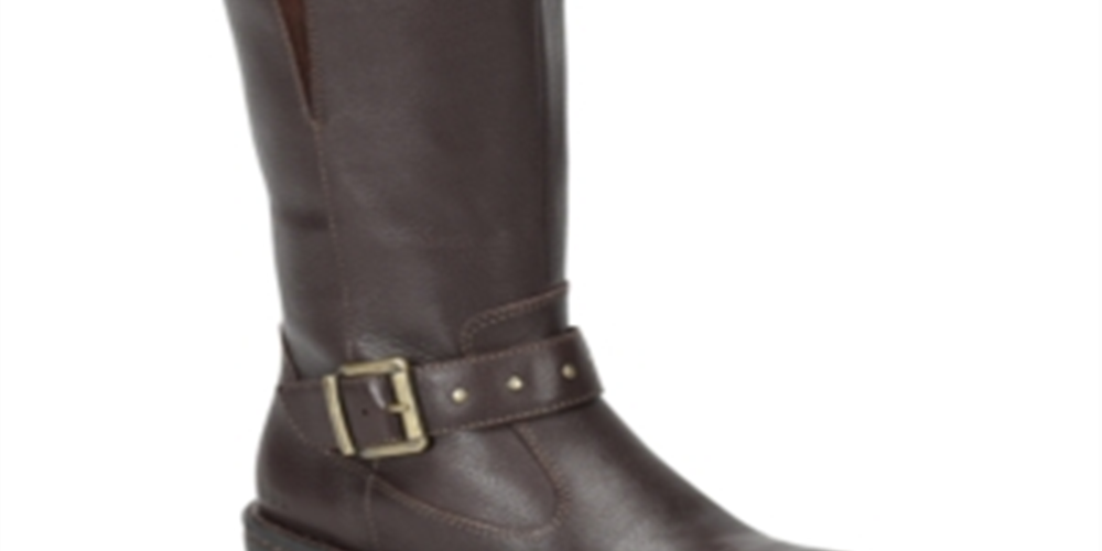Botas femininas BOC Austin com bico fechado e cano alto, tamanho 9, marrom