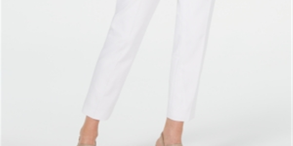 Calça Slim Feminina Calvin Klein Branca Tamanho 4