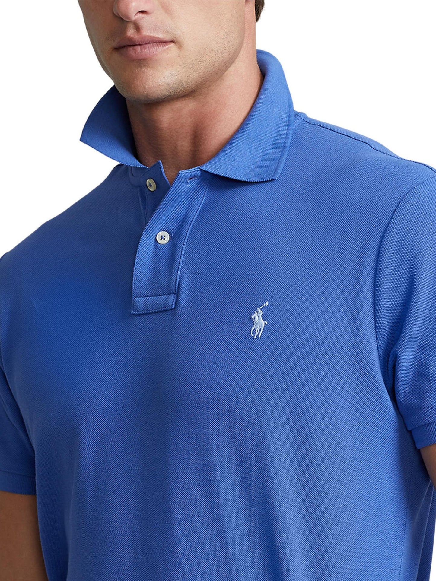 Polo Ralph Lauren Masculino Piquet Azul Tamanho XX-Grande