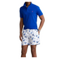 Calção de banho masculino Polo Ralph Lauren Traveler com estampa de barco à vela, azul, tamanho grande
