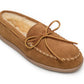 Chinelo mocassim masculino Minnetonka em pele de carneiro genuína marrom tamanho 11 M