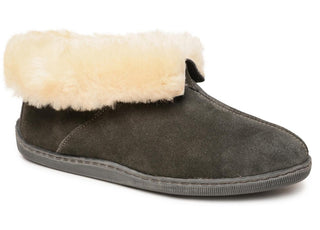 Bota Minnetonka Masculina Forrada com Pele de Carneiro Genuína Preta Tamanho 12 M