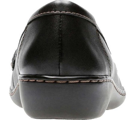 Sapatilhas femininas Clarks Ashland Bubble pretas tamanho 8 M