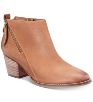 Aqua College Women's Nancy Nubuck Waterproof Booties Brown Size 9 M