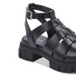 Sandálias impermeáveis ​​Hannah Aqua femininas, pretas, tamanho 8
