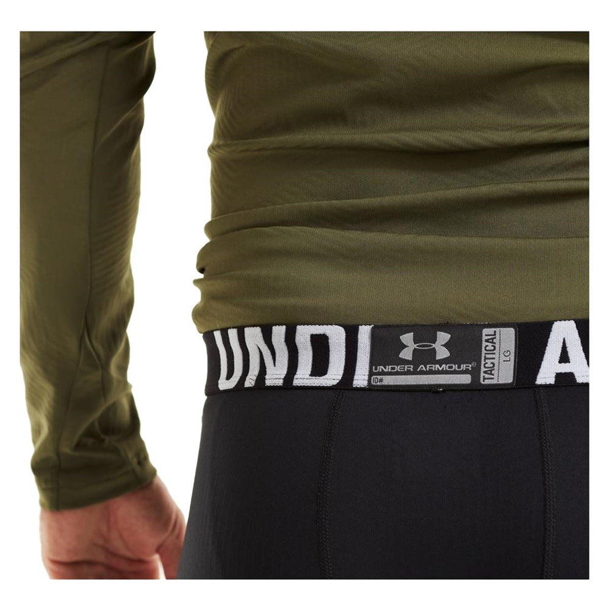 Calça Legging Tática Infravermelha Masculina Under Armour Preta Tamanho Grande