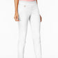 Calça skinny Alfani feminina com controle de barriga, tamanho 4, branca