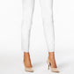 Calça skinny Alfani feminina com controle de barriga, tamanho 4, branca