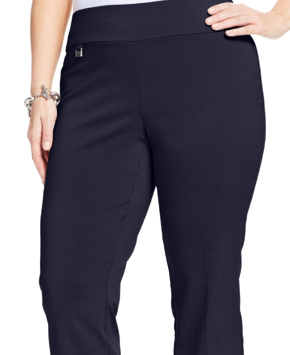 Calça Capri Feminina Alfani Tummy Control Azul Tamanho 16W