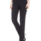 Calça feminina com controle de barriga e tachas JM Collection, preta, tamanho pequeno
