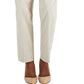 Calça feminina com tachas JM Collection, curta, bege, tamanho pequeno