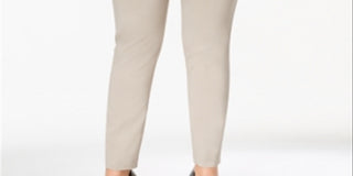 Calça skinny Alfani feminina com controle de barriga, tamanho 28W, marrom