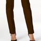Calça casual feminina skinny legging cintura média estilo &amp; co marrom tamanho pequeno