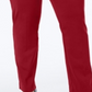 Calça feminina com controle de barriga JM Collection, perna justa, vermelha, tamanho 16W