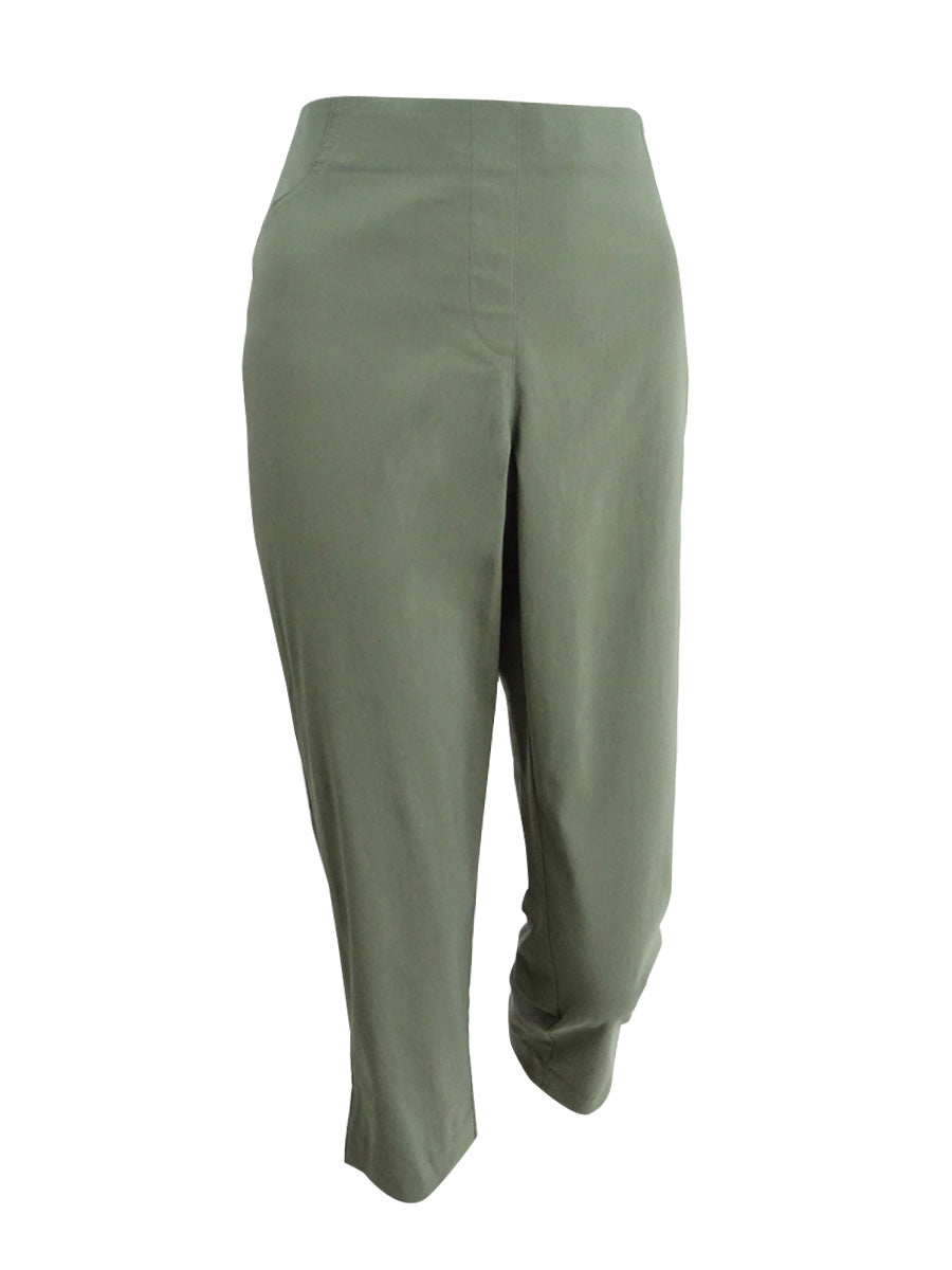 Calça Capri Feminina Estilo &amp; Co Verde Tamanho Médio