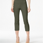 Calça Capri Feminina Estilo &amp; Co Verde Tamanho Médio