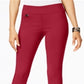 Calça Capri Feminina Alfani Tummy Control Pull On Vermelha Tamanho 18