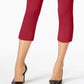 Calça Capri Feminina Alfani Tummy Control Pull On Vermelha Tamanho 18