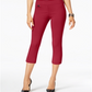 Calça Capri Feminina Alfani Tummy Control Pull On Vermelha Tamanho 18