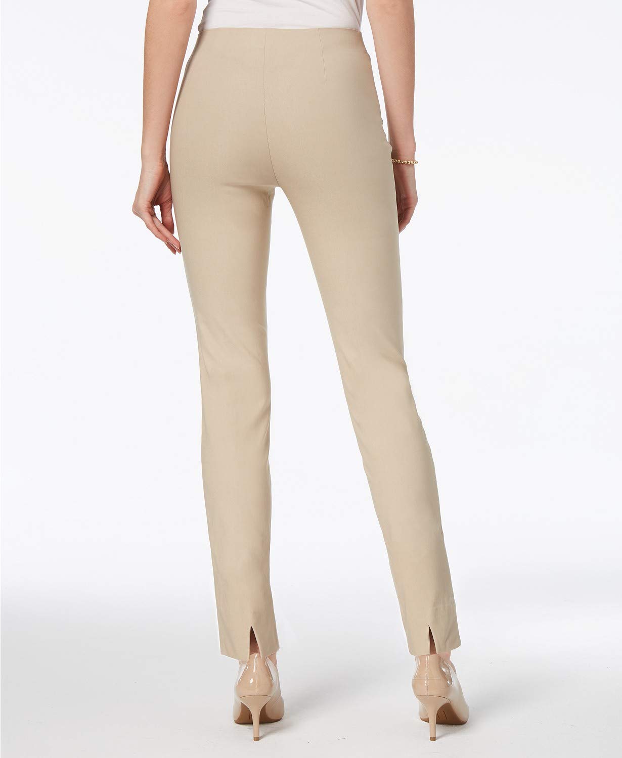 Calça feminina Charter Club Tummy Control, marrom, tamanho 10