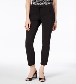 Calça feminina Alfani Tummy Control Slim Leg Preta Tamanho 16