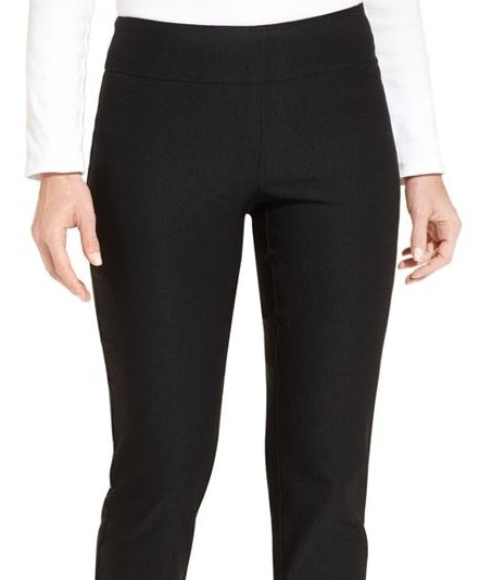 Calça feminina Charter Club Cambridge Tummy Control, preta, tamanho 28W