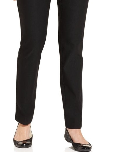 Calça feminina Charter Club Cambridge Tummy Control, preta, tamanho 28W