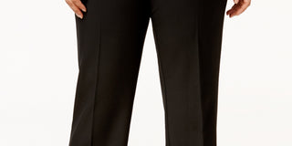 Calça feminina Alfani Curvy Bootcut Tummy Control, preta, tamanho 24W