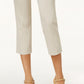 Calça Capri Feminina com Detalhe de Rebite e Controle de Barriga JM Collection Marrom Tamanho Pequeno Grande