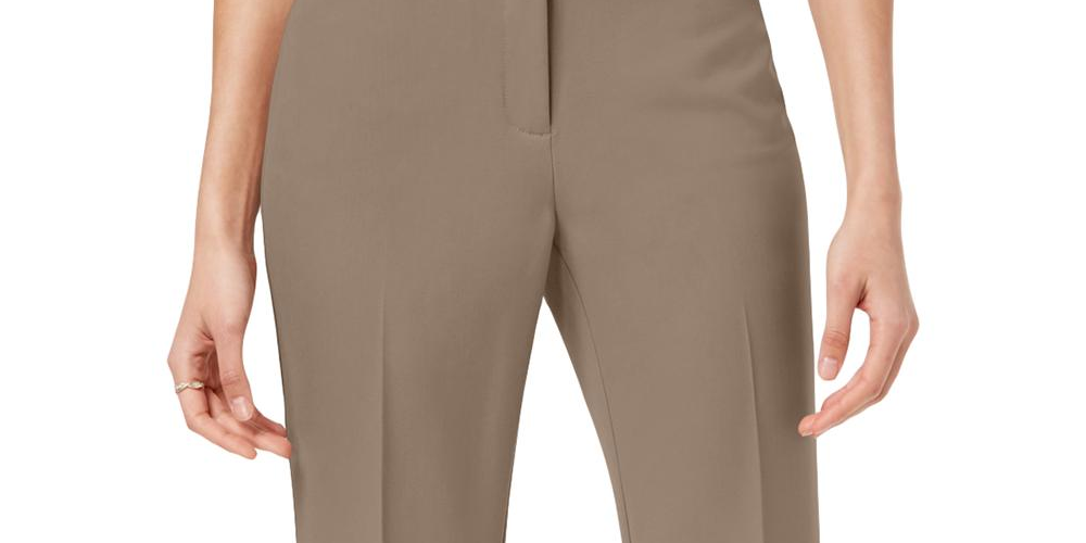 Calça Alfani Curvy Bootcut Feminina Marrom Tamanho 2