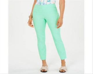 Charter Club Women's Tummy Control Skinny Leg Ankle Pants Blue Size 8