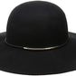 Boné feminino Nine West Metallic Tube Floppy, preto, tamanho regular