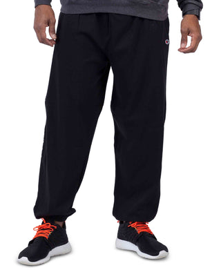Calça de lã Champion masculina grande e alta, preta, tamanho XXX-G