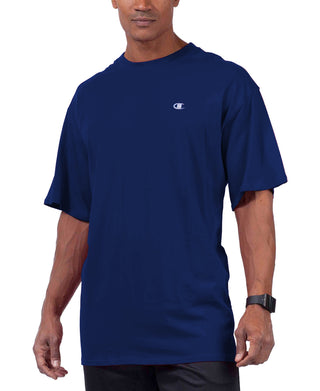 Camiseta Champion Masculina Grande e Alta Azul Tamanho XXXG