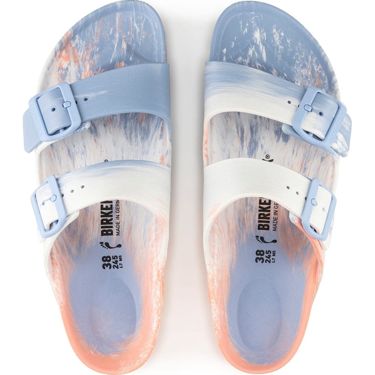 Sandália Slide Birkenstock Essentials Arizona Waterproof Feminina Laranja Tamanho 7-7,5