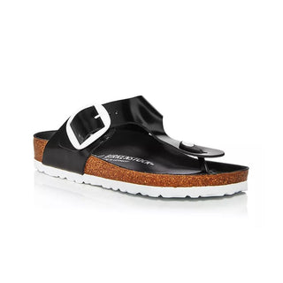 Sandálias Birkenstock Gizeh Big Buckle Thong Femininas, Tamanho Preto