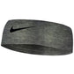 Faixa de cabeça Nike Fury Heather 2.0 feminina cinza tamanho regular