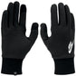 Luvas Nike Club Fleece 2.0 Tech com logotipo bordado, pretas, tamanho médio