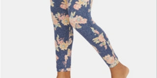 Calça de pijama maternidade feminina alugada, azul, tamanho GG