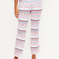 Calça de pijama feminina para maternidade, tamanho extragrande, branca