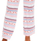 Calça de pijama feminina para maternidade, tamanho extragrande, branca
