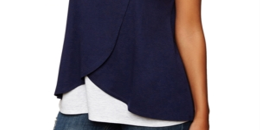 Camiseta de amamentação feminina com frente aberta e manga comprida, tamanho extragrande, azul