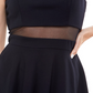 Vestido Infantil Emerald Sundae com Gola Ilusão Azul Escuro Tamanho G