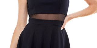 Vestido Infantil Emerald Sundae com Gola Ilusão Azul Escuro Tamanho G