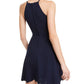 Vestido curto sem mangas feminino Emerald Sundae Flare azul tamanho XX-S