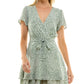 Vestido infantil estampado evasê Emerald Sundae tamanho 9 verde