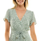 Vestido infantil estampado evasê Emerald Sundae tamanho 9 verde