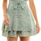 Vestido infantil estampado evasê Emerald Sundae tamanho 9 verde